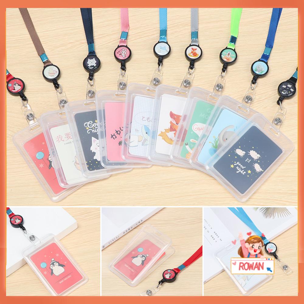 R-flower Holder Kartu Nama / Badge Retractable Multifungsi Motif Bunga Untuk Kantor / Sekolah