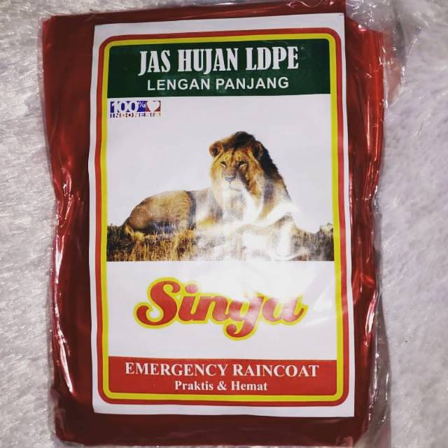 Jas hujan plastik ponco (tanpa celana)