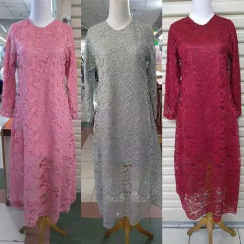 IndahKebaya | HANYA ATASAN / KEBAYA TUNIK BROKAT / KEBAYA KURUNG JUMBO / KEBAYA DRESS / KONDANGAN