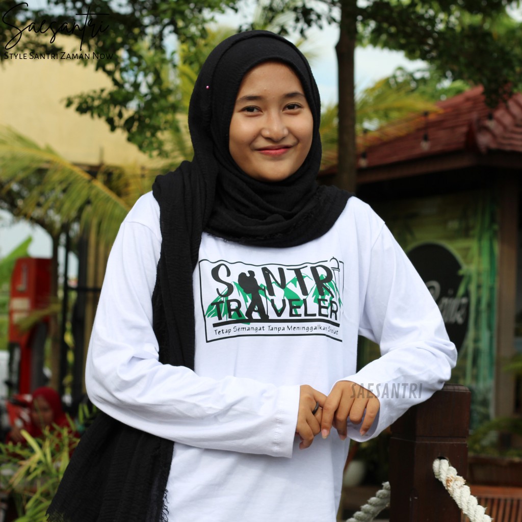 Kaos Santri Putri Dan Putra Salafy Santri Traveler