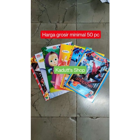 Buku Warna Anak Mewarnai Kartun Ukuran A4 HVS