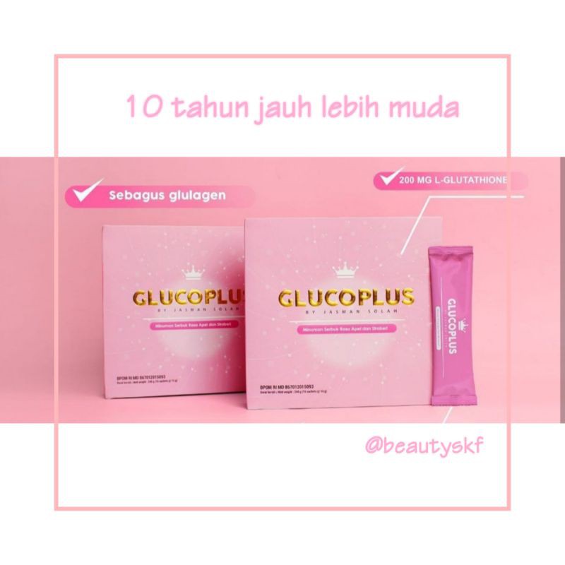 Glucoplus by glulagen min uman collagen | FREE MASKER WAJAH GREEN TEA