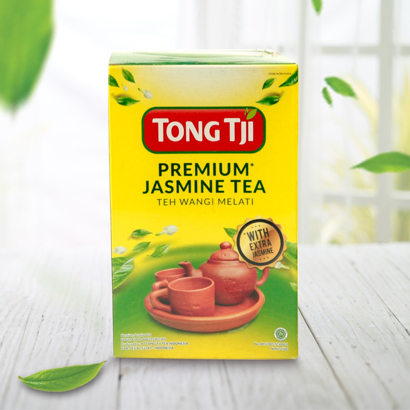 Tong Tji Premium Jasmine Tea 250 gram ( Loose Tea/ Teh Seduh ) Per Karton isi 40 pack
