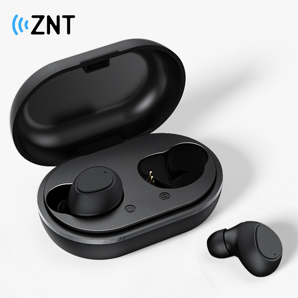 [Shopee Tangkap Latihan] ZNT Airbuds TWS Earphone Wireless Bluetooth 5.0