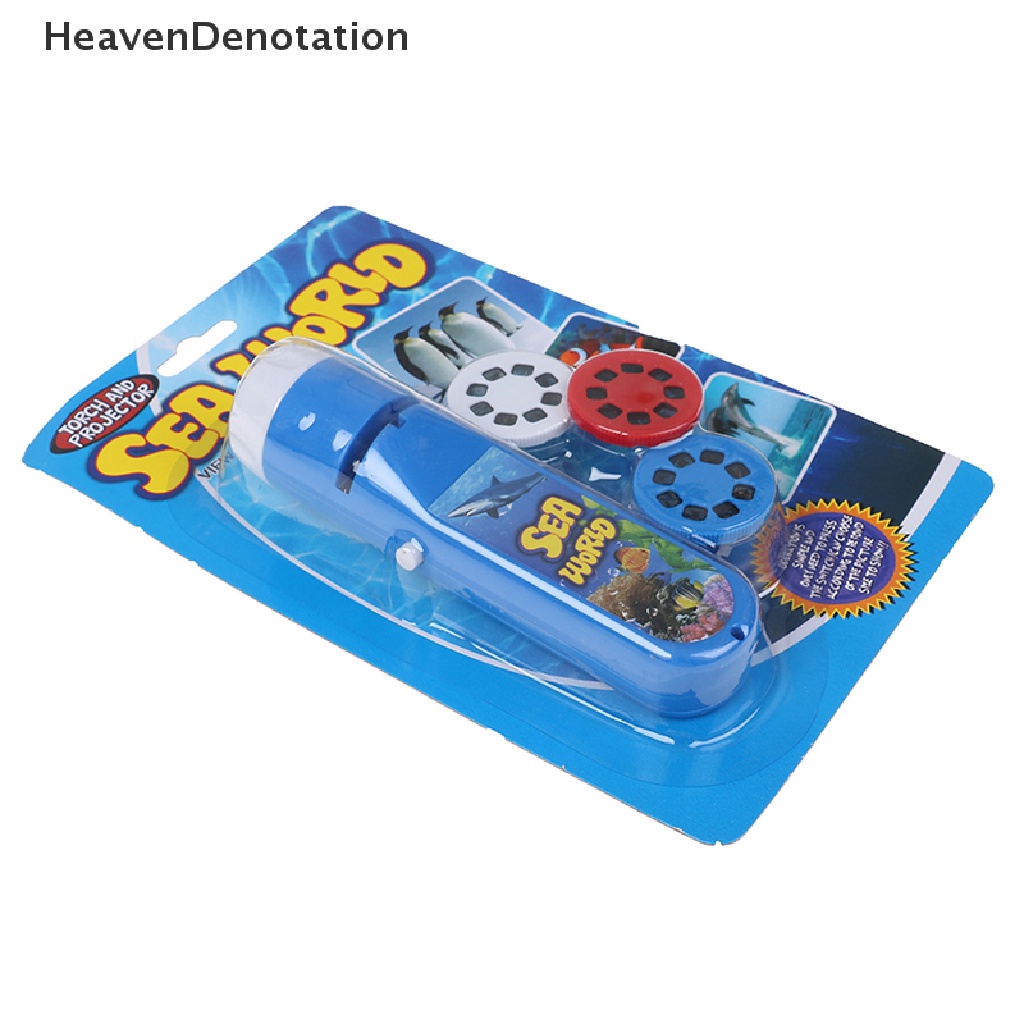[HeavenDenotation] Portable Flashlight Projection Education Toy Animal Starry Lights Kids Toys Gift