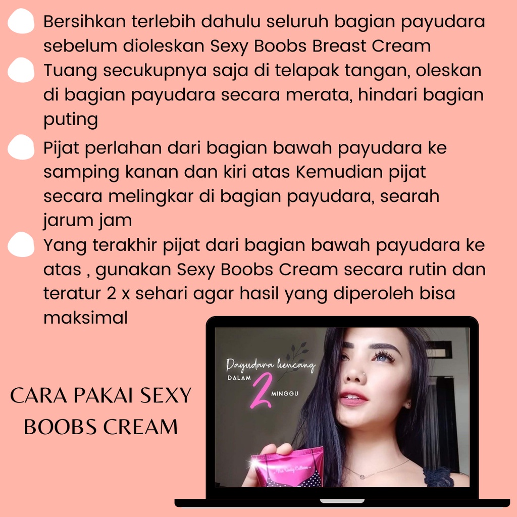 Krim Pembesae Payudara Pengecang Payudara Yang Kendur Obat Pembesar Payudara Montok Padat Berisi Permanen Sexy Boobs Breast Cream 80ml Original BPOM