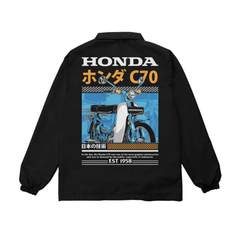 Jaket windbreaker c70 jaket honda c70 jaket coach pria jaket classic jaket honda gank