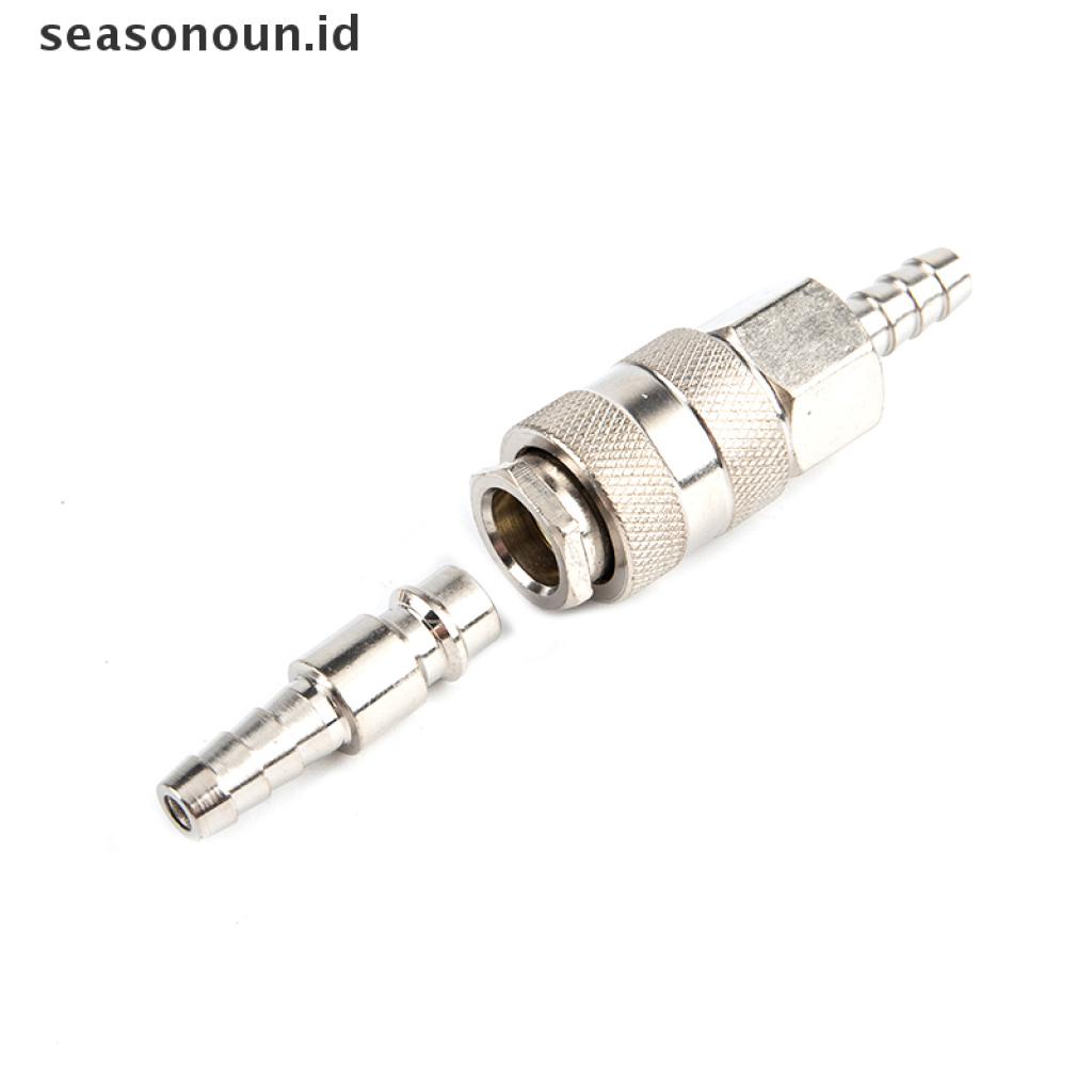 (seasonoun) Adaptor Konektor Pneumatik + Plug EU Untuk Kompresor Udara