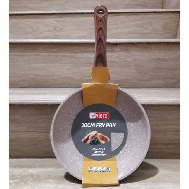 Fry pan viera marble 20cm wajan anti lengket