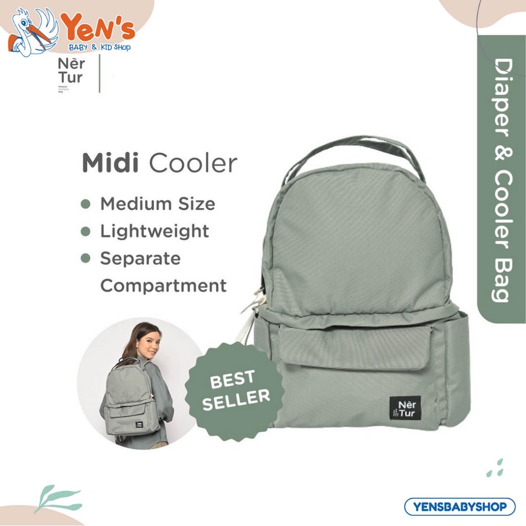 NERTUR Tas Perlengkapan Bayi Diaper &amp; Cooler Bag Midi Cooler