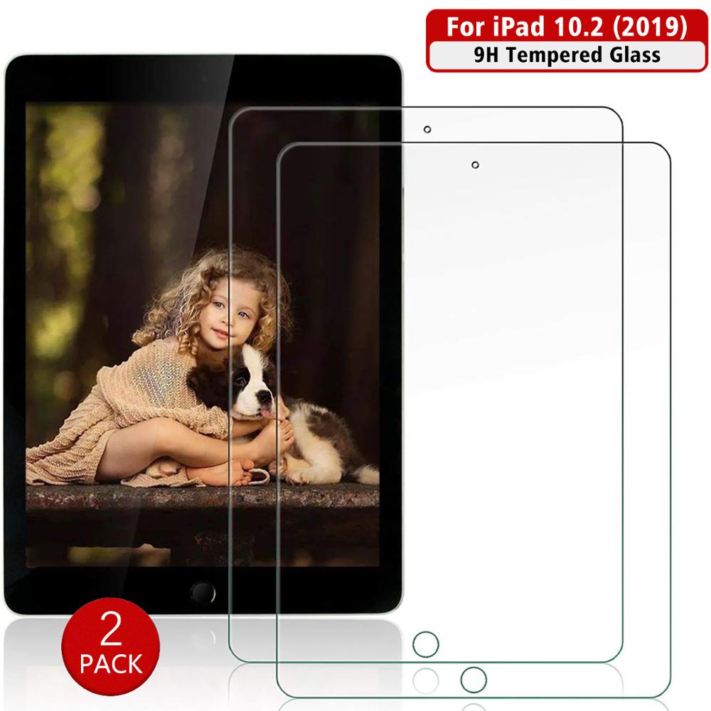 2PCS Tempered Glass Protective Film For 2019 2020 iPad 10.2 Screen Protector iPad 7th 8th Generation Screen Film Protection