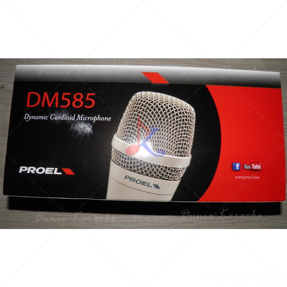 Microphone Kabel Proel DM 585 Dynamic Cardioid Professional Handheld