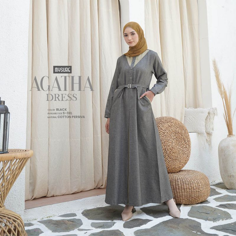 Agatha Dress Gamis_By Mysure
