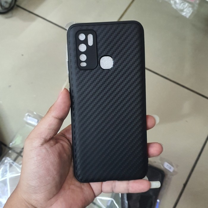 VIVO Y91/Y93/Y95/Y91c/Y30/Y30i/Y50 CASE SOFTCASE SLIM FULL CARBON CASE