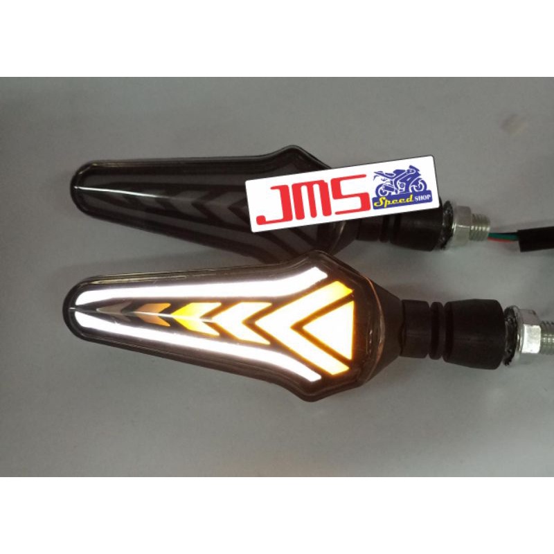 lampu sen led d289 merah putih biru plus sen running crf wr155 klx vario vixion r15 cbr mx king xride cb