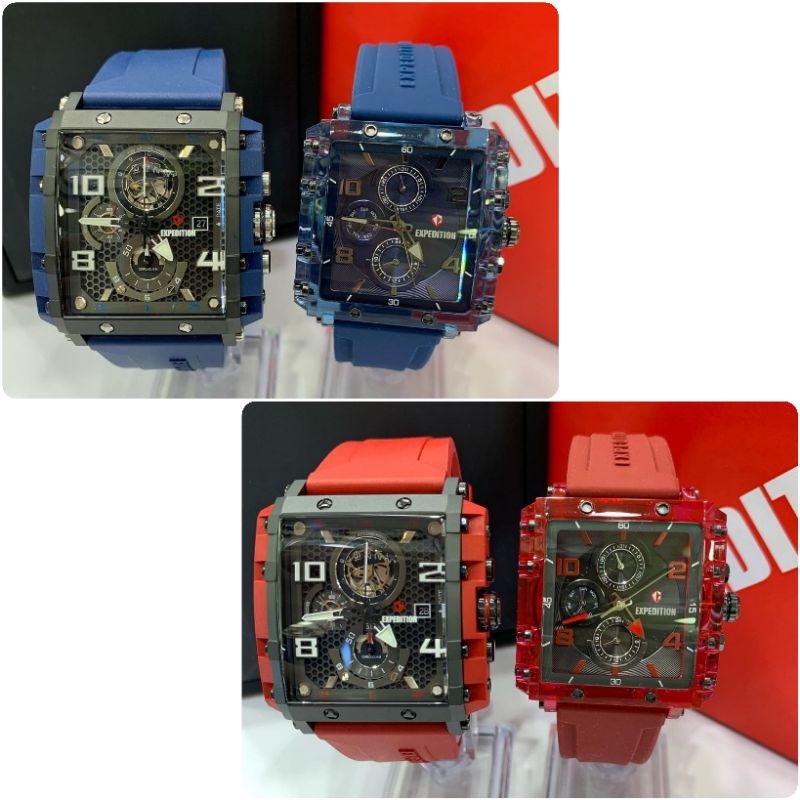 Jam Tangan Expedition Couple E 6757 Pria & E 6808 Wanita Couple Original