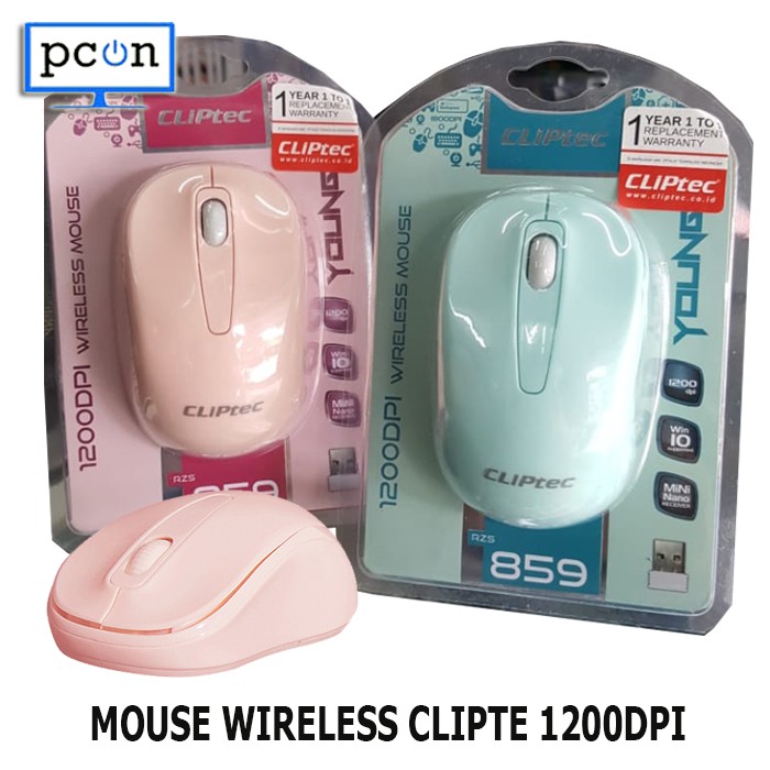 MOUSE WIRELESS CLIPTEC YOUNG RZS859 1200DPI