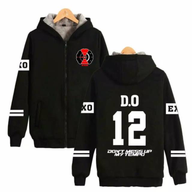 hoodie zipper kpop exo tempo request nama nomor Member