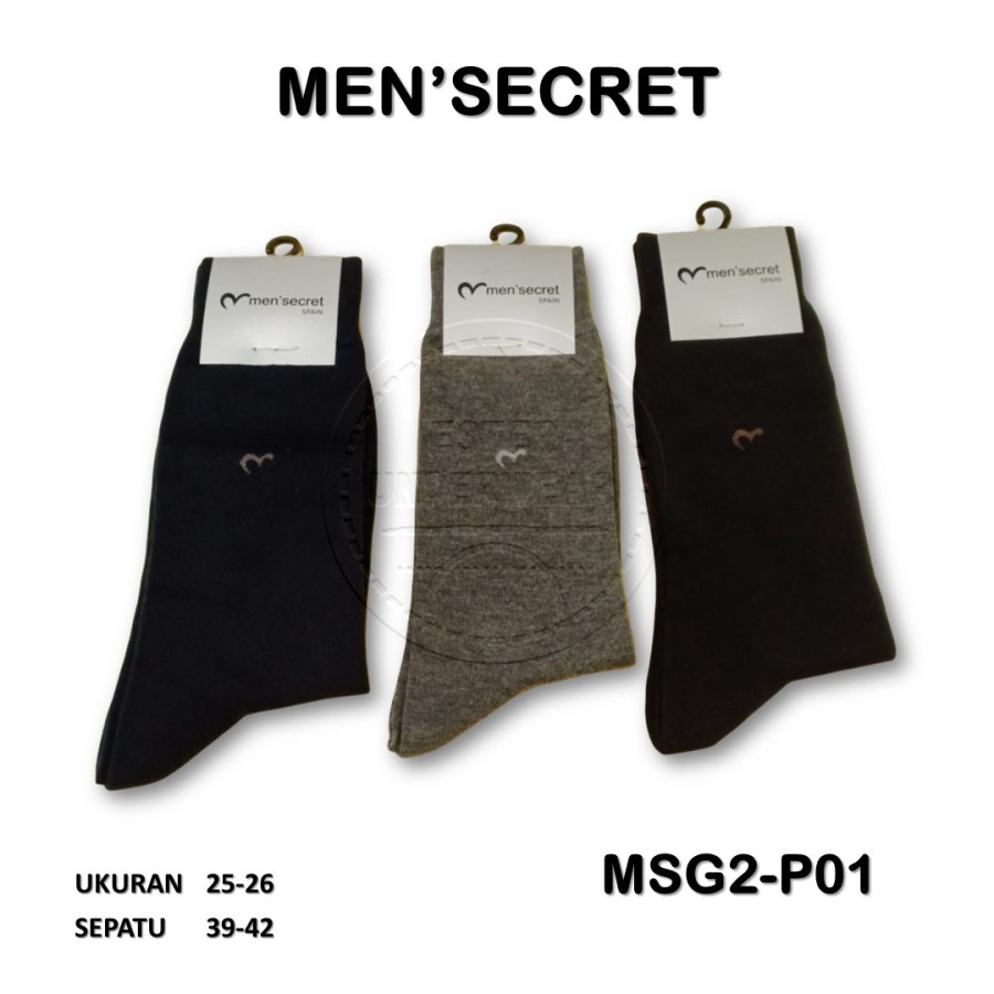 Kaos Kaki Dewasa Men Secret Anti Bakteri MSG2-P01 Isi 1Pasang