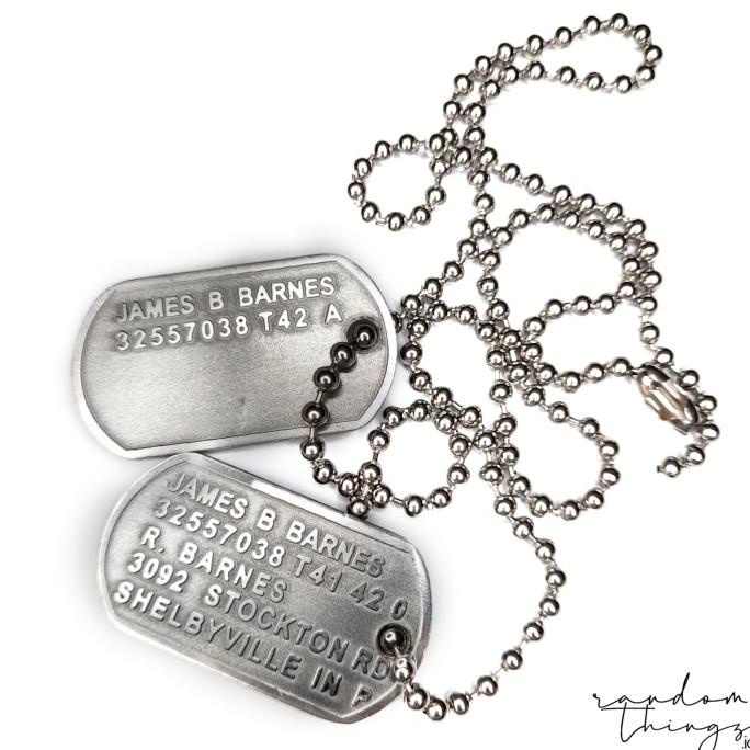 Bucky Barnes Military Dog Tag