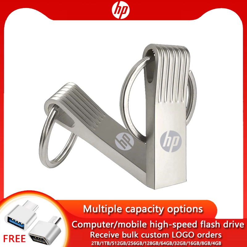 Hewlett-Packard Hp Flashdisk Usb 3.0 256GB / 8GB / 16GB / 32GB / 64GB / 128GB / 1TB / 2tbt Bahan Metal Anti Air