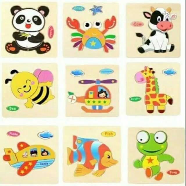 Paket Puzzle Montessori 25 pcs