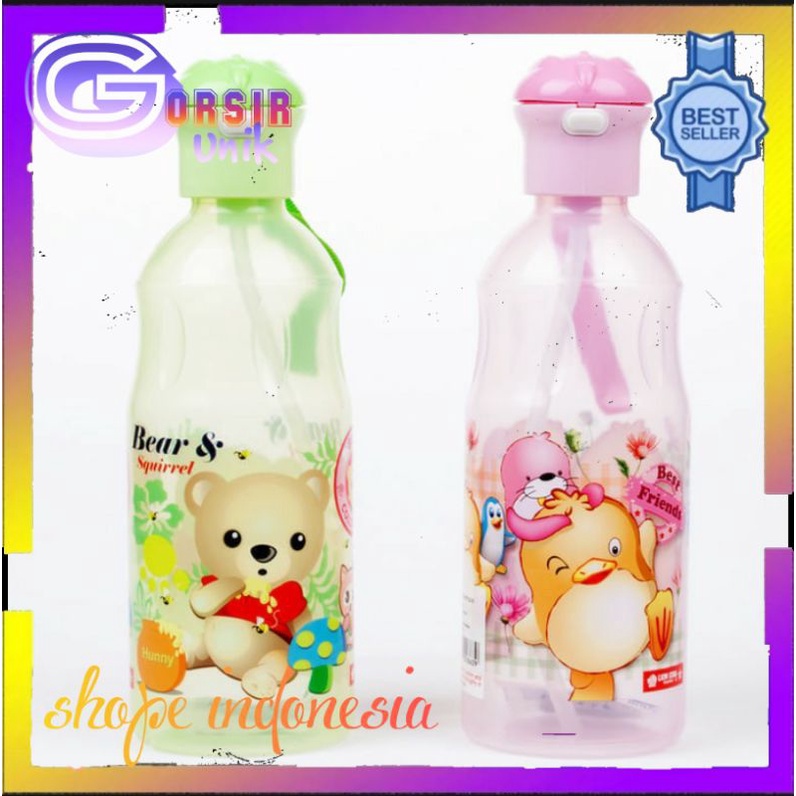 Botol minum anak sedotan 450ml  / botol tynos lion star