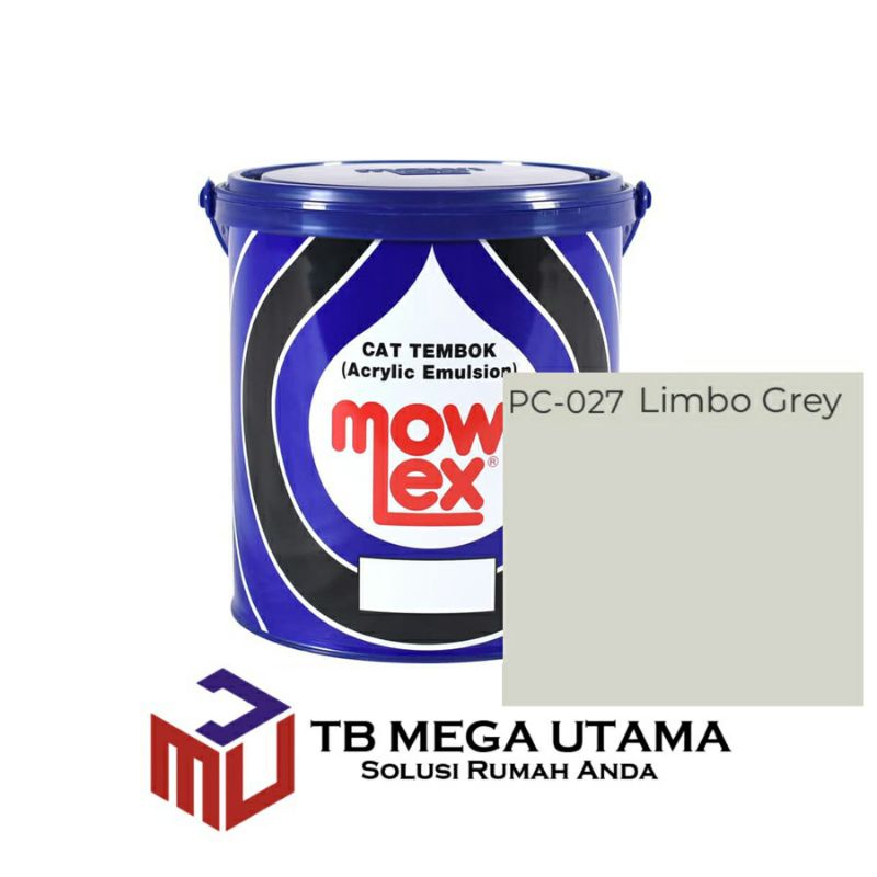 Mowilex Emulsion Limbo Grey 2,5 Liter | Cat Decorative Tembok Interior