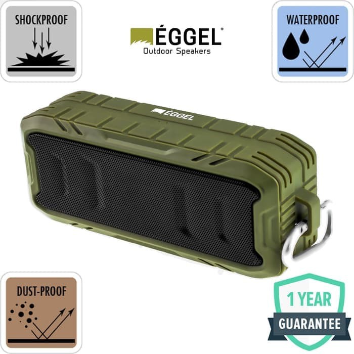 Promo Speaker Eggel Terra 2 Waterproof Army Green Diskon