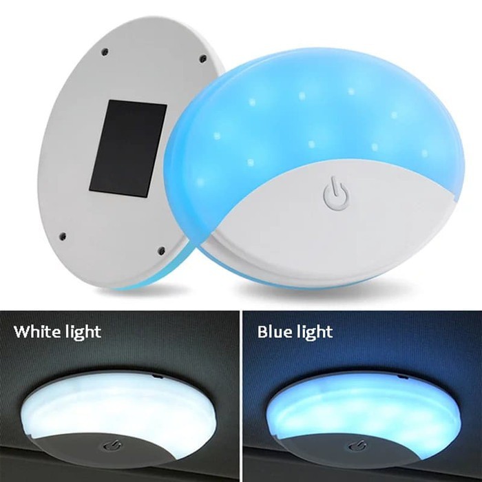 Lampu Plafon LED UFO Touch Putih Biru Magnet Interior Lemari O582