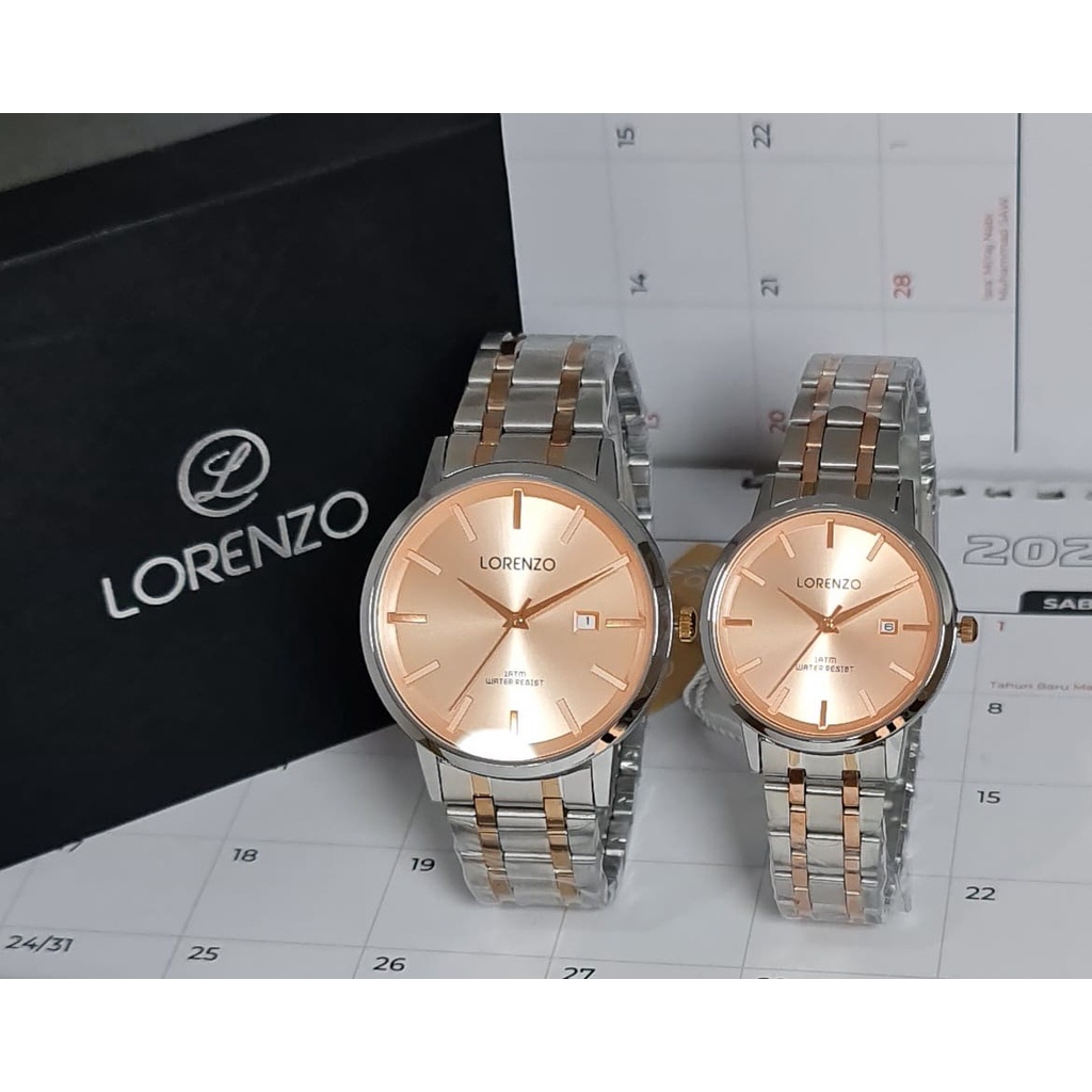 JAM TANGAN LORENZO R-5100M / R-5100L  ORIGINAL MURAH WATER RESISTANT