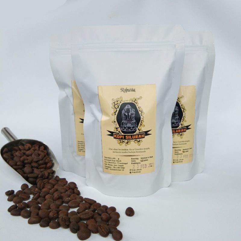 

Kopi Silurah - Kopi Robusta 150 gram Roastbean/bubuk Medium Dark Roast Untuk Espreso susu Tubruk