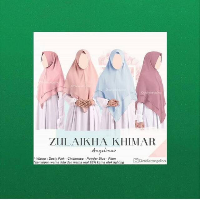 Zulaikha Khimar HP Dusty Pink( rikadm)