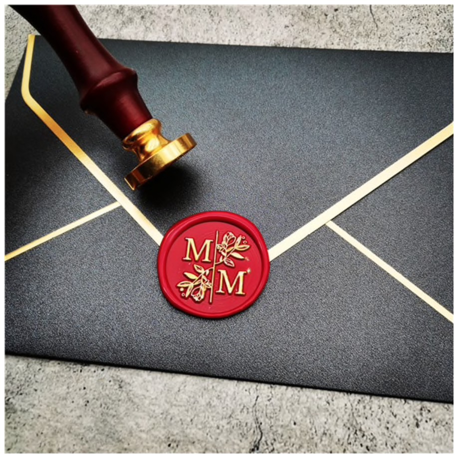 

DIY customize double Name 2 initials personalized Letter stamp/Sealing Wax /wedding Wax Seal Stamp C