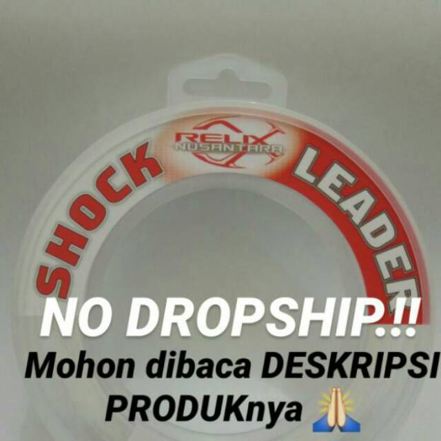 RELIX shock leader 15 18 20 25 lbs 50meter nusantara senar kenur pancing