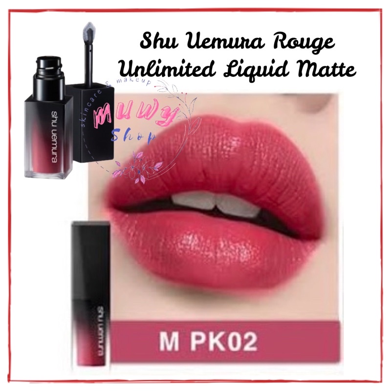Shu Uemura Rouge Unlimited Liquid Matte Lipstick real size