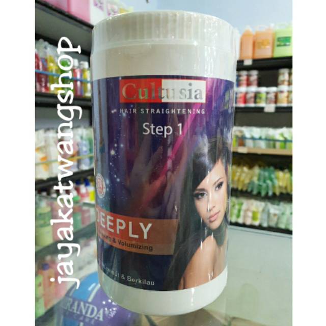 CULTUSIA STEP 1 - DEEPLY Hair Straightening 1 KG (1000 mL) | Pelurus Rambut Rebonding Smoothing