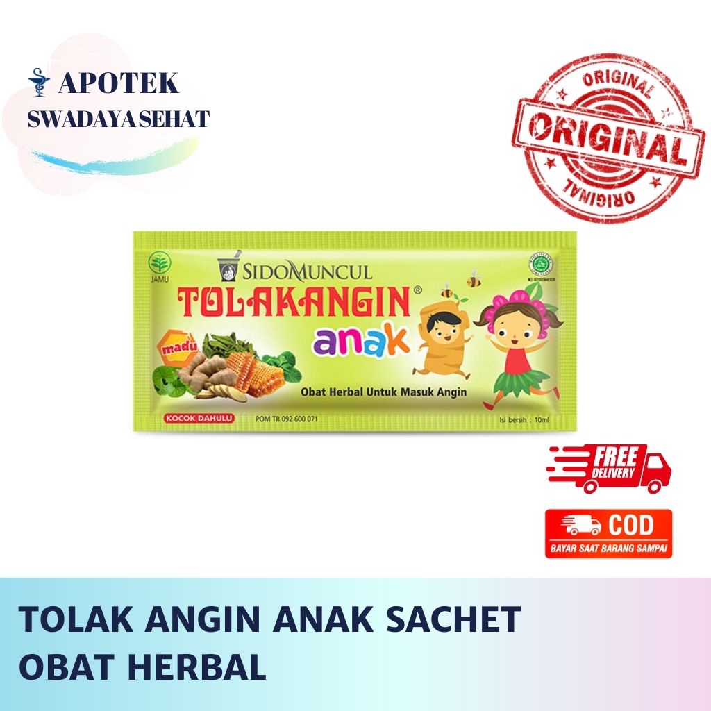 Tolak Angin Cair Anak 10 ML Sachet - Obat Herbal Anti Mual Masuk Angin Kembung