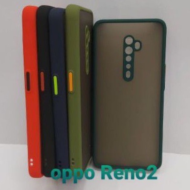 OPPO RENO 2 2F Case Dove Matte Mychoice Transparan Slim Case Fuze Macaron