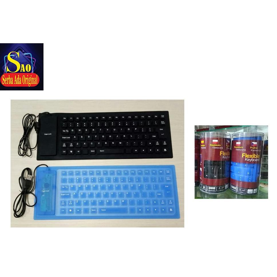 Jual Keyboard FLEXIBLE Karet USB KEYBOARD Laptop/ Cpu (KODE H5782