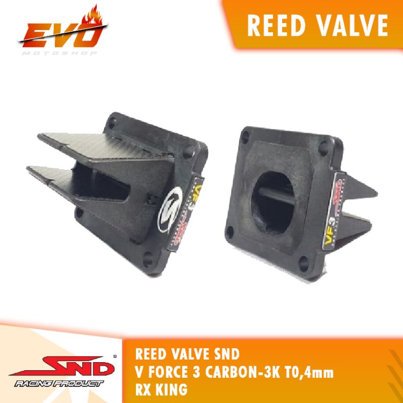 Reed Valve V-force 3 snd RX king carbon 3K T0 4mm