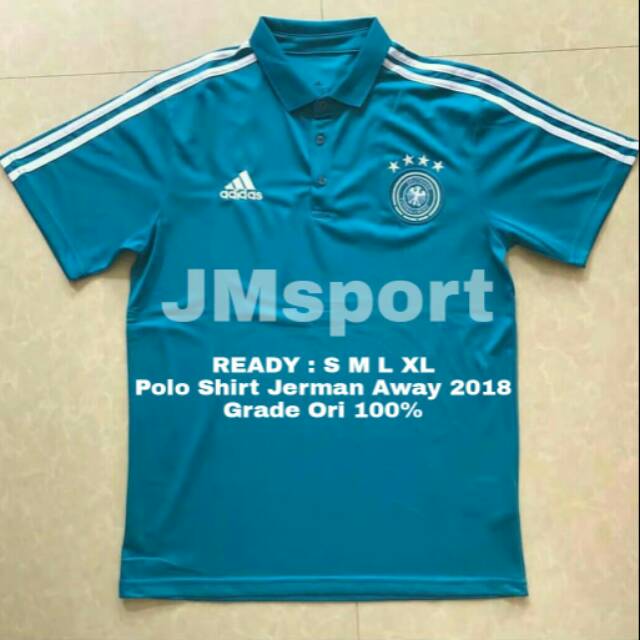 Jersey Bola Polo Shirt Jerman Away 2018 Piala Dunia Grade Ori World Cup