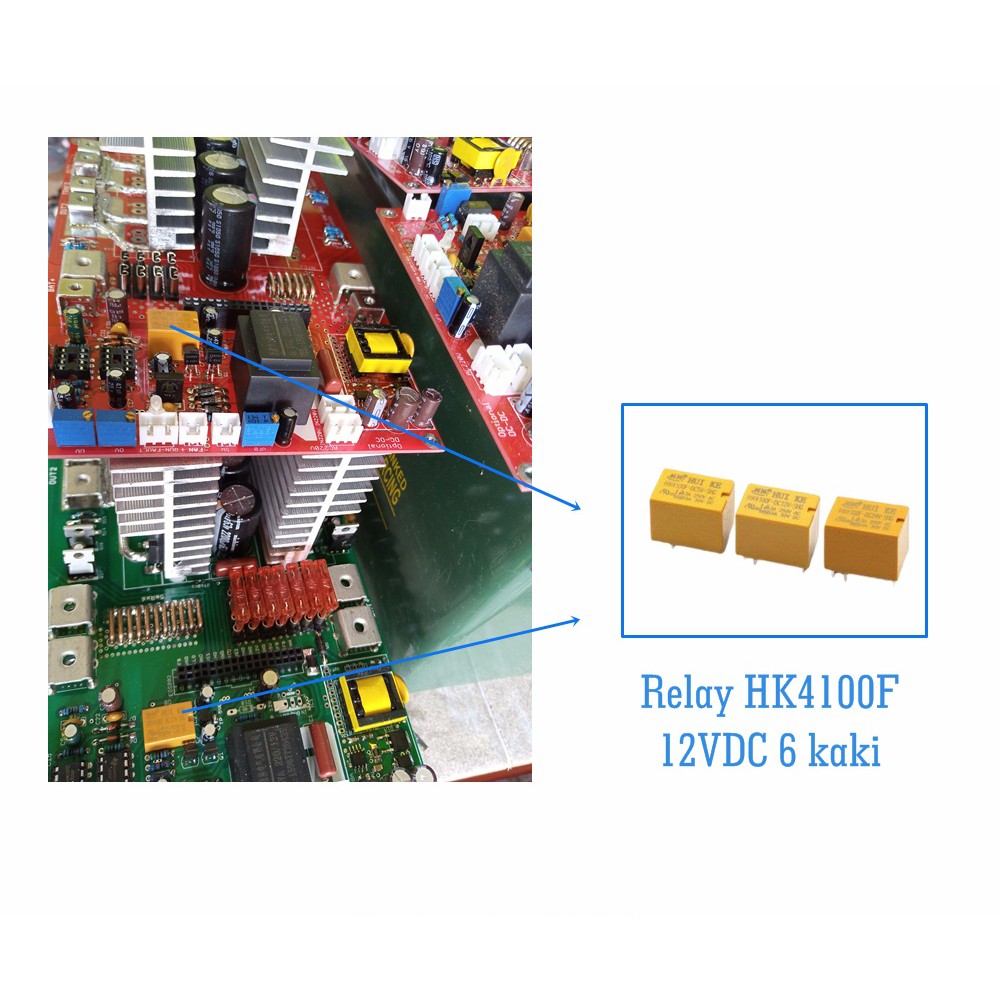 RELAY HK4100F - DC12V - SHG SPDT DC 12V 12VDC 6 PIN 6 KAKI