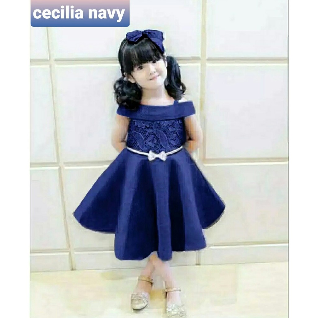 Dress Cicila - Baju Anak - Dress Pesta Anak Perempuan Terbaru