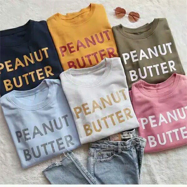 Kaos Peanut Butter Like RM / Kaos Wanita / Atasan Wanita / Kaos Oblong