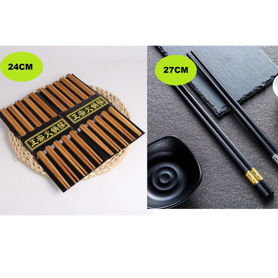 HSM Sumpit Bahan Bambu 24cm/Melamin 27cm