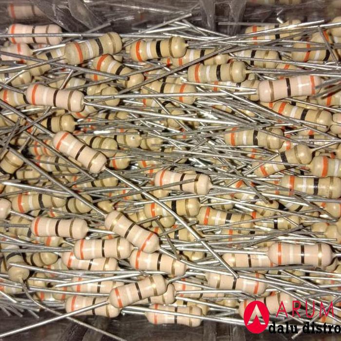Resistor 39 Ohm 39R 0.2Watt 1/2W Toleransi 5% Pcmelebik54 Juara