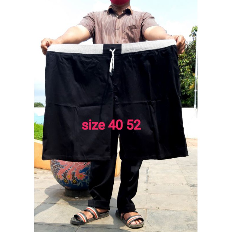 CELANA CHINOS PENDEK JUMBO BAHAN MELAR SIZE 40 52