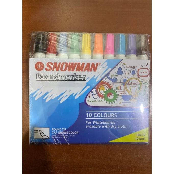 

(COD) Spidol Whiteboard Snowman Set 10 [Termasuk Cover] SPECIAL Kode 1235