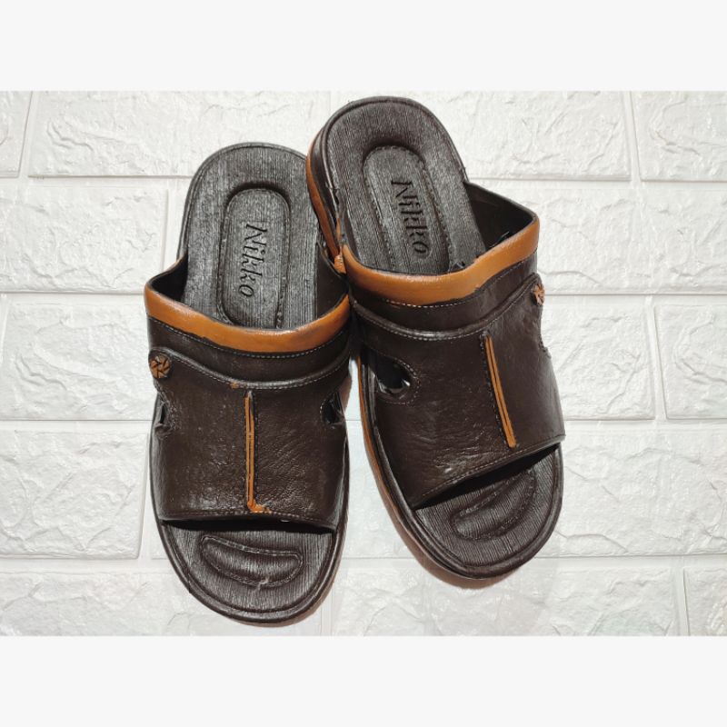 sandal slop pria nikko karet sandal slide senyawa